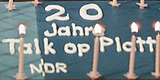 Geburtstagstorte 20 Johr Talk op Platt